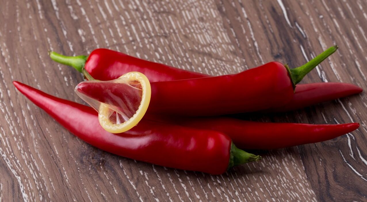 Chilipfeffer erhöht den Testosteronspiegel im Körper eines Mannes und verbessert die Potenz